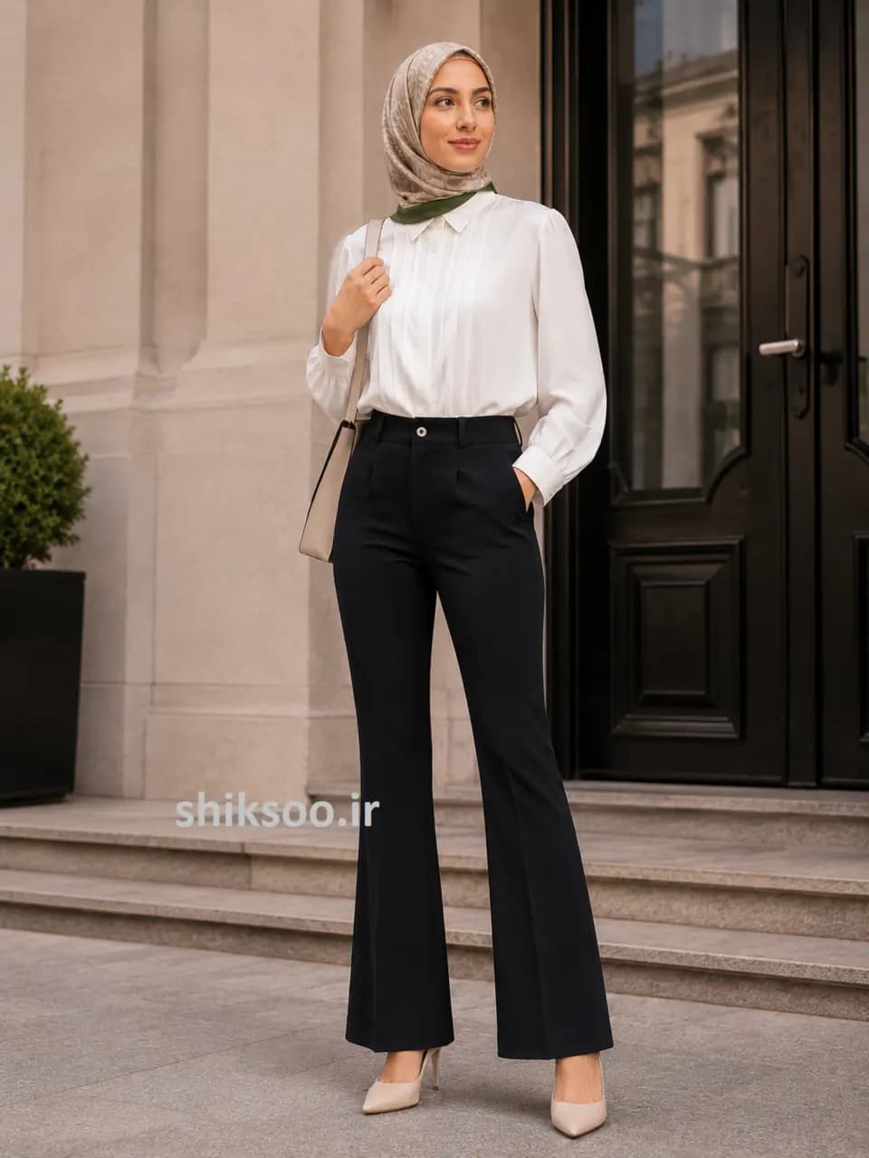 شلوار زنانه بوتکات مازراتی مشکی کد 8642 — تصویر ۲