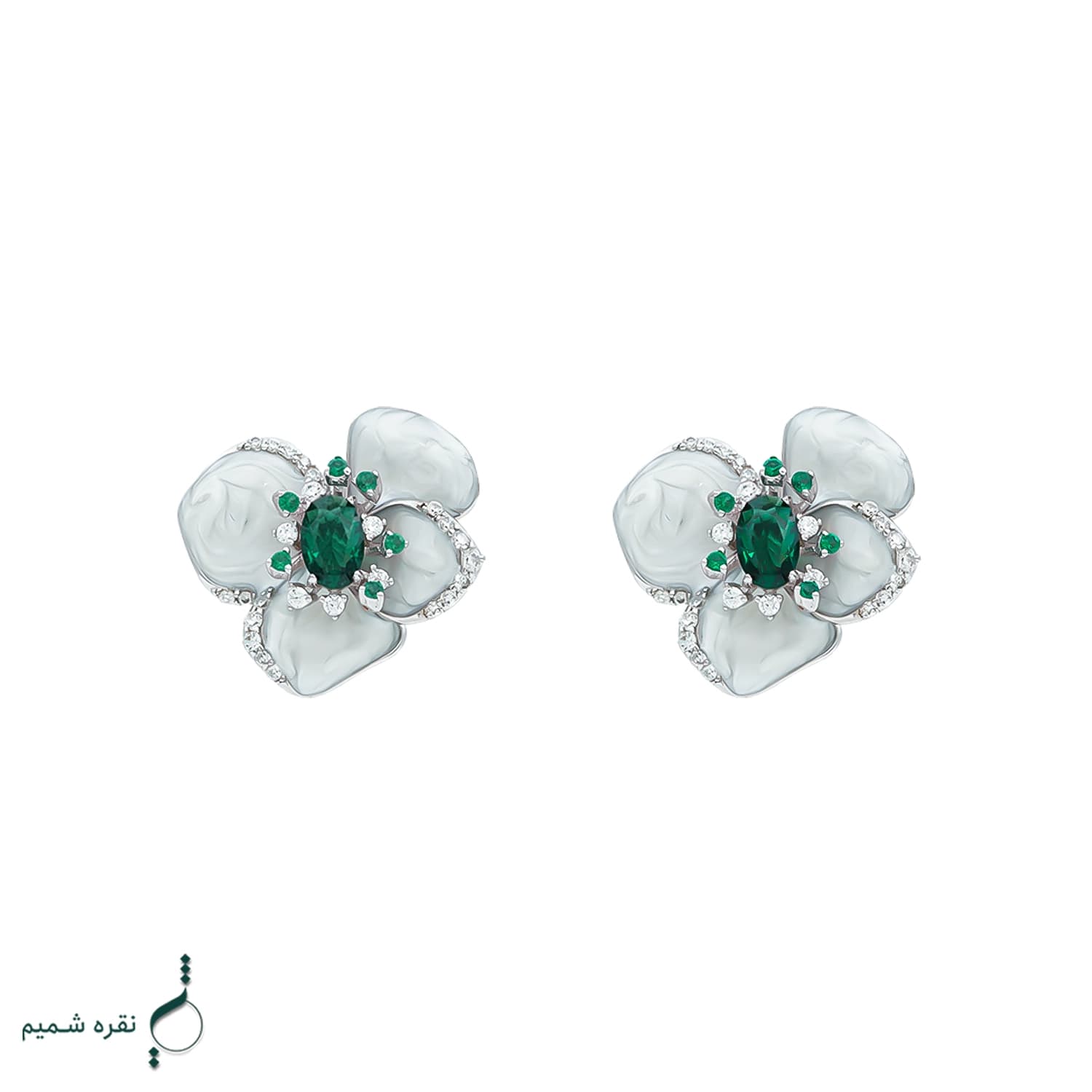 گوشواره نقره زنانه مدل GRL K03