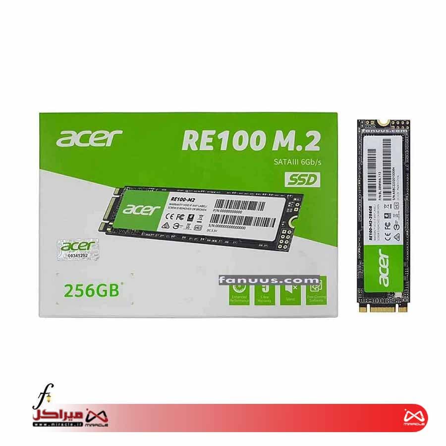 SSD گیگابایت 256 ایسر M.2 NVME 2280 FA100 — تصویر ۲