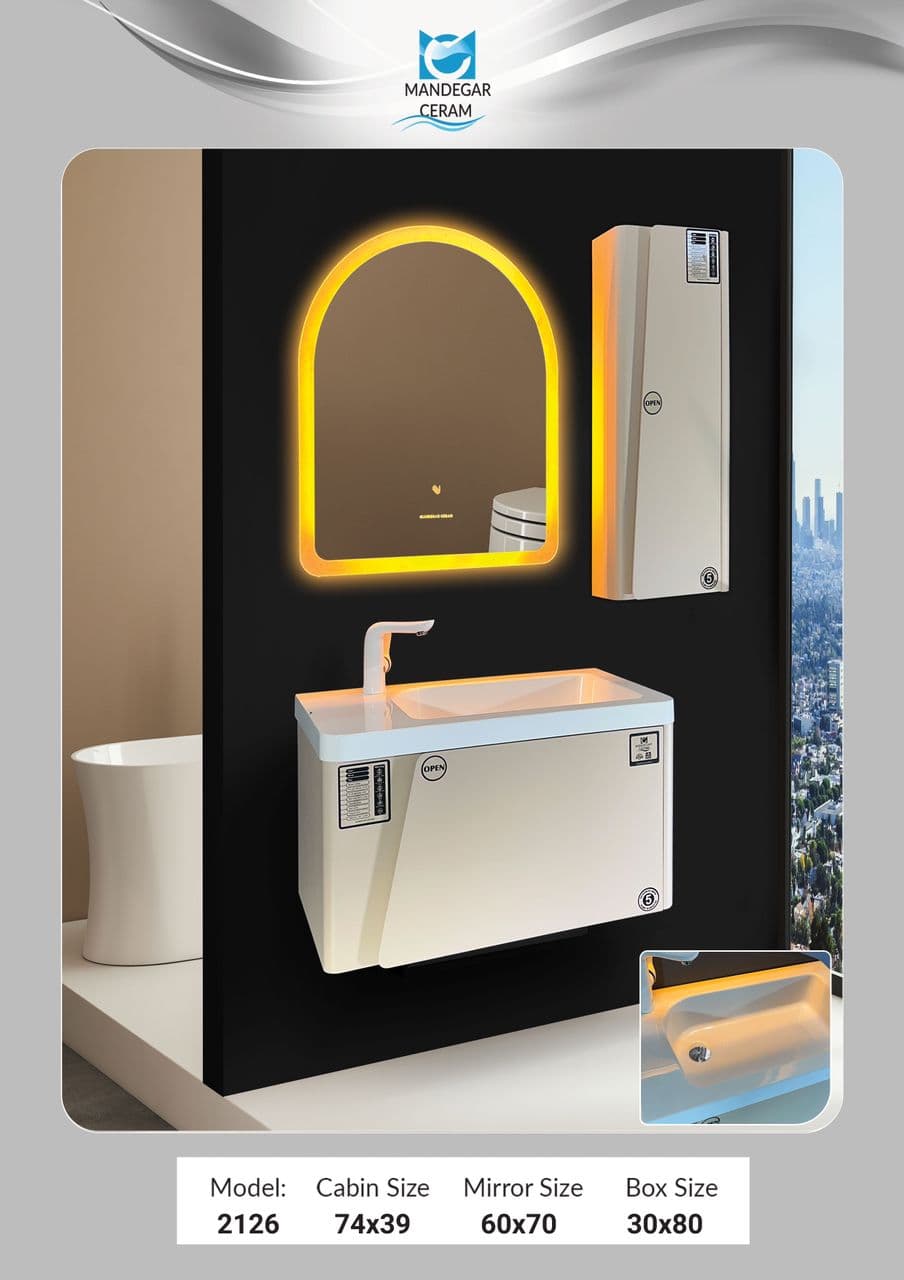 روشویی کابینتی 2126 ماندگار سرام — تصویر ۲