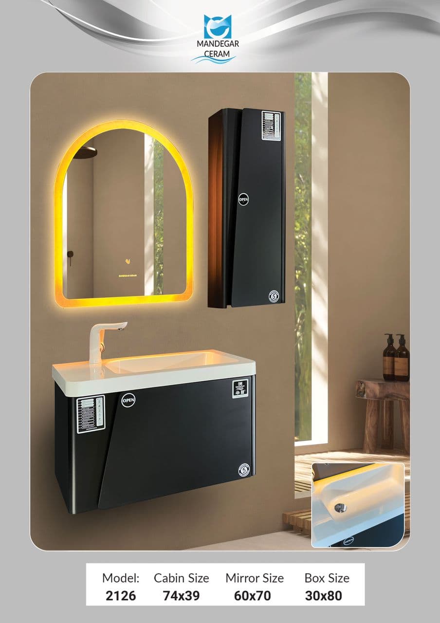 روشویی کابینتی 2126 ماندگار سرام — تصویر ۴