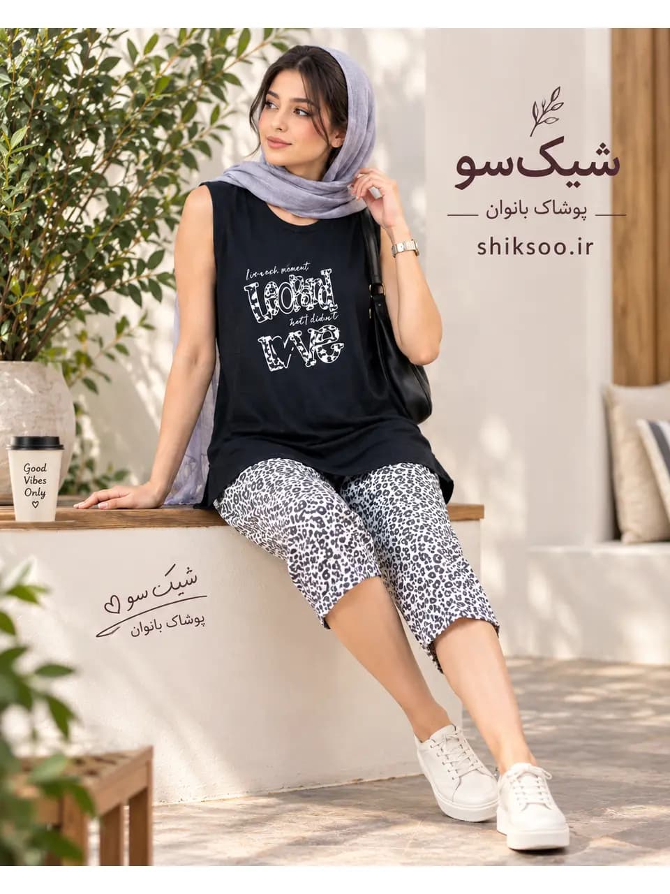تاپ و شلوارک زنانه کد 7524 — تصویر ۲