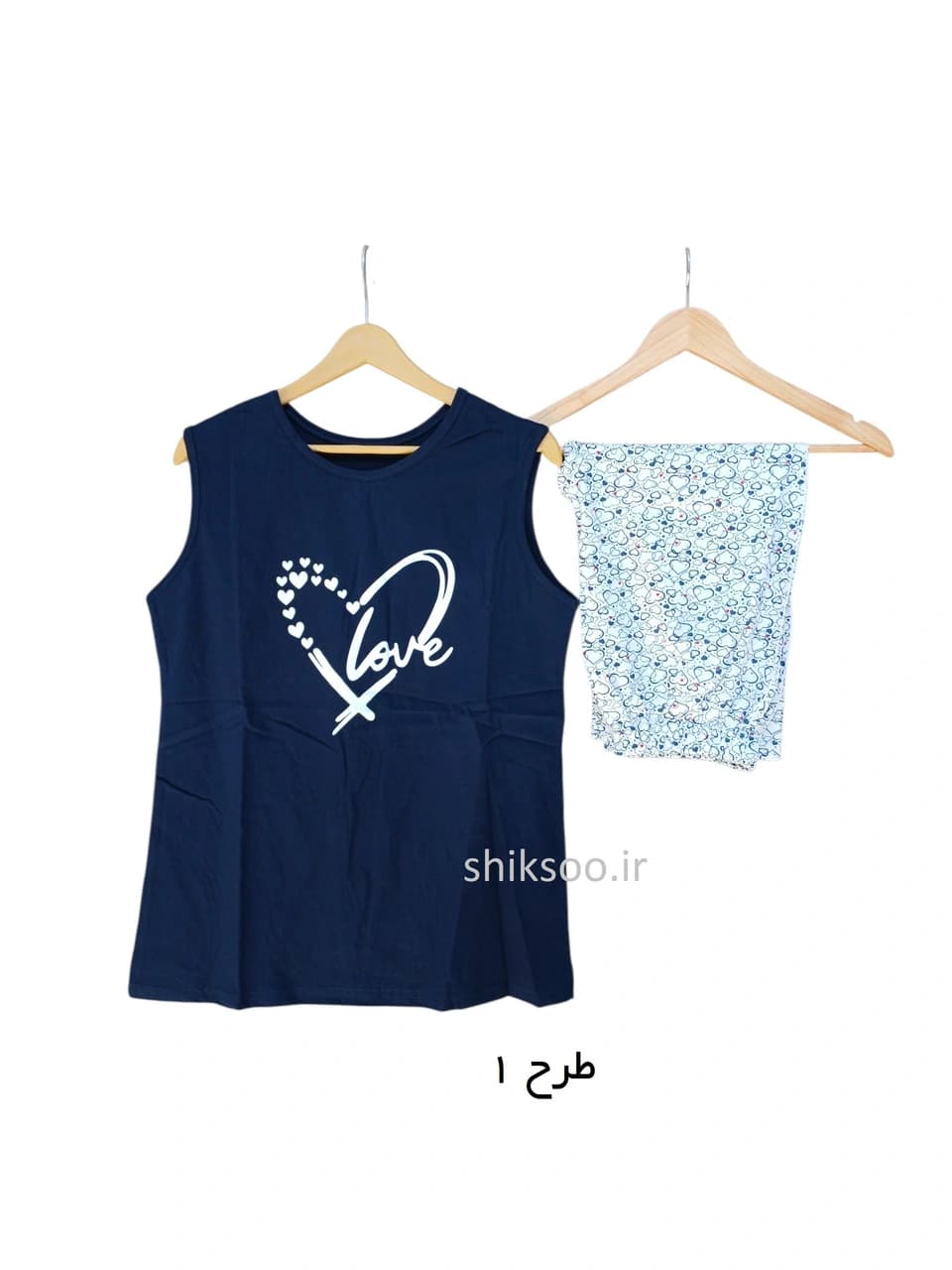 تاپ و شلوارک زنانه کد 7524