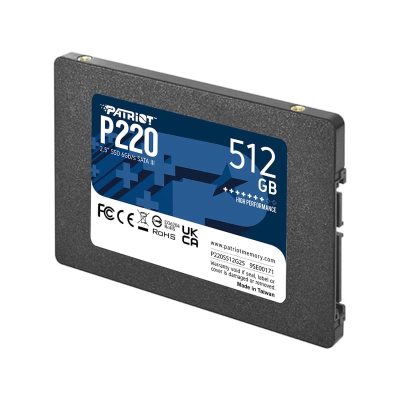 اس اس دی پاتریوت P220 SATA 2.5 Inch ظرفیت 512 گیگابایت — تصویر ۳