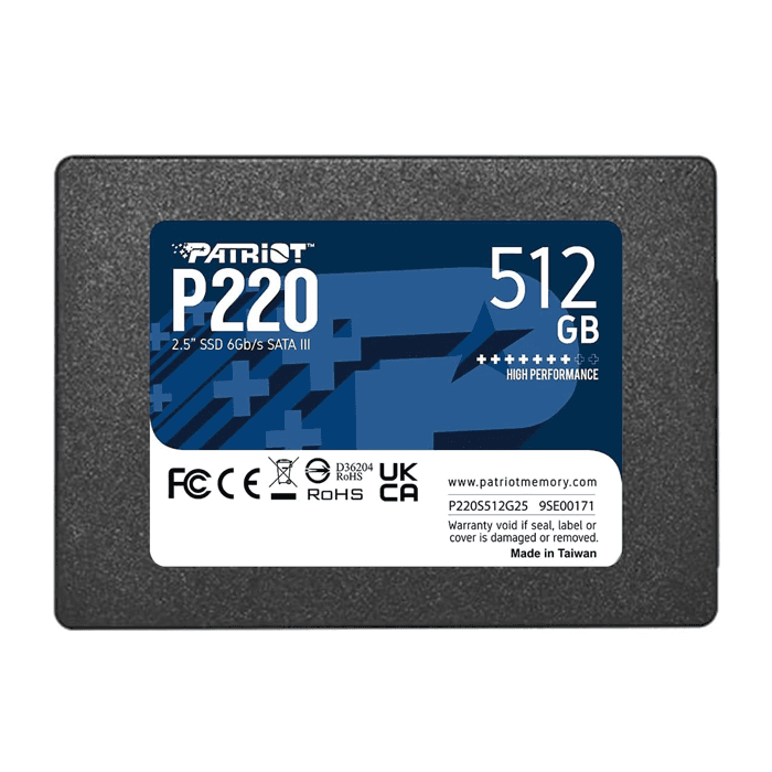 اس اس دی پاتریوت P220 SATA 2.5 Inch ظرفیت 512 گیگابایت — تصویر ۲