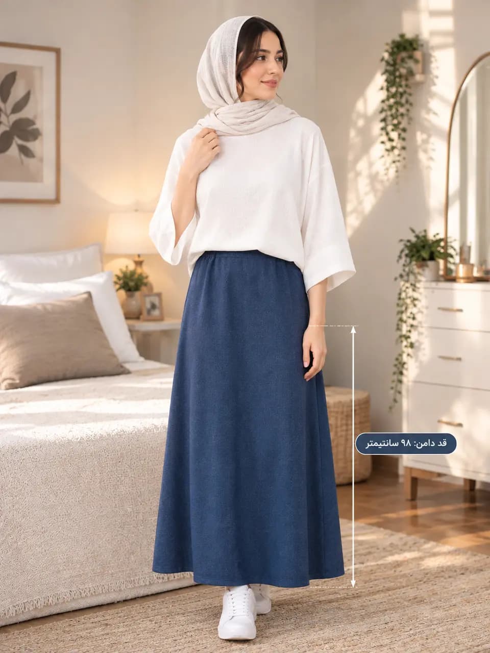 دامن زنانه ریزشی کد 3802 — تصویر ۴