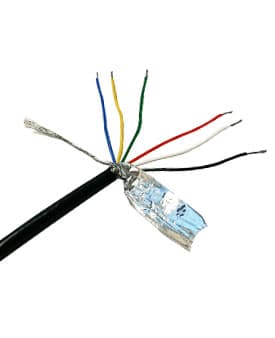 کابل لودسل6 سیم 24AWG مشکی
