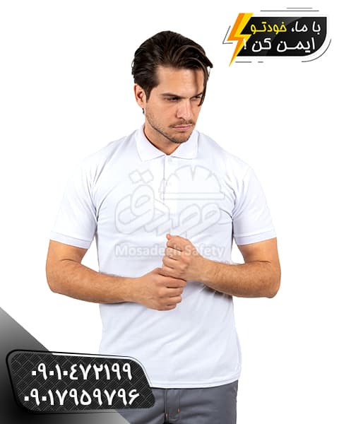 تیشرت کار سفید | تیشرت جودون پنبه | تیشرت تبلیغاتی — تصویر ۴