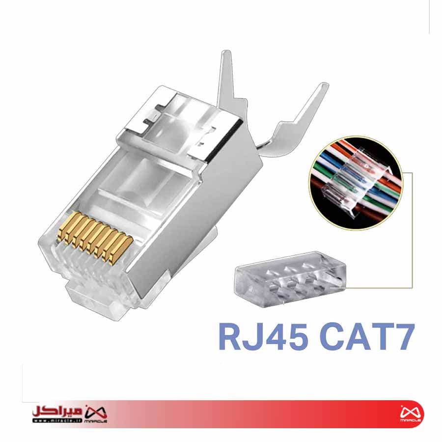 سوکت شبکه شانه دار CAT7 SFTP