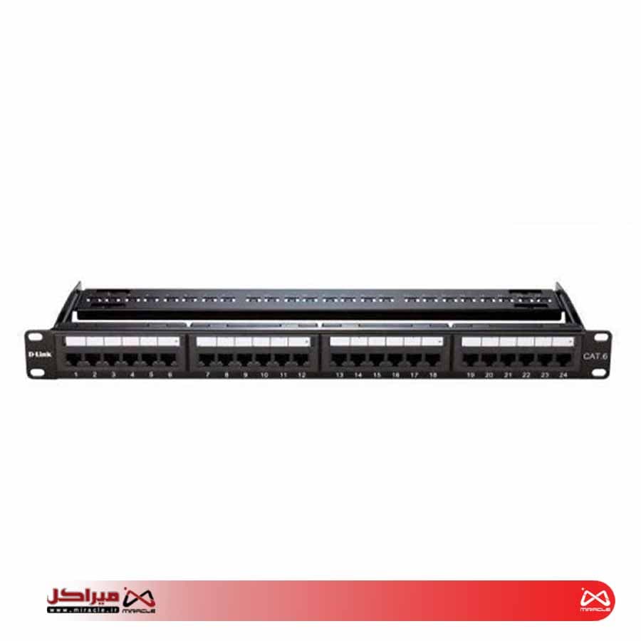 پچ پنل V-NET CATE6 UTP 24 PORT