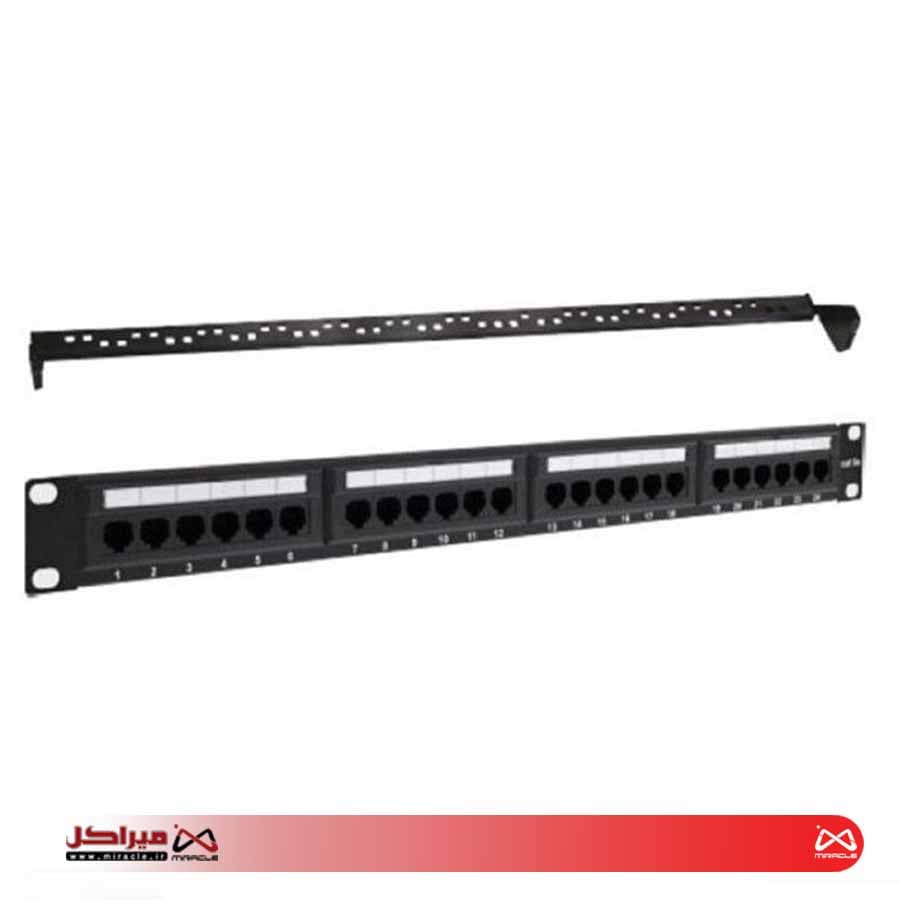 پچ پنل V-NET CATE6 UTP 24 PORT — تصویر ۳