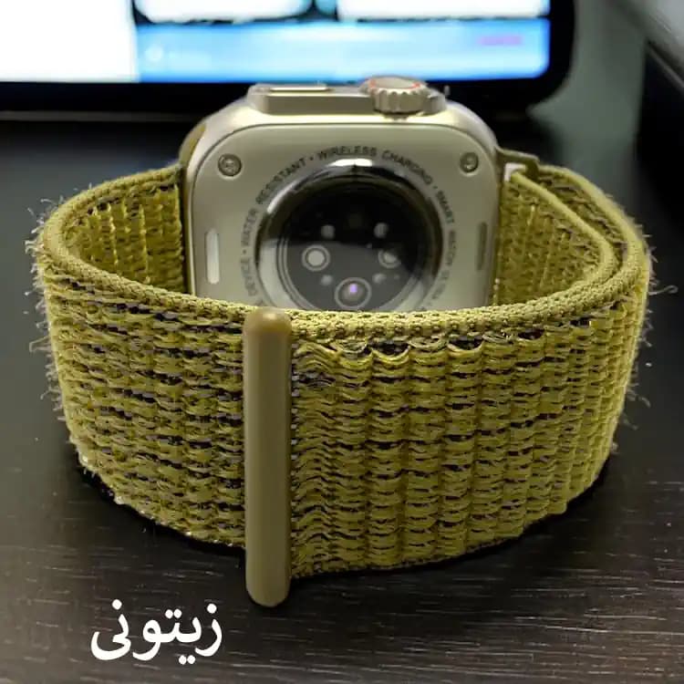 بند ساعت هوشمند مدل پارچه ای چسبی LOOP مناسب برای سایز 42/44/45/49 — تصویر ۳