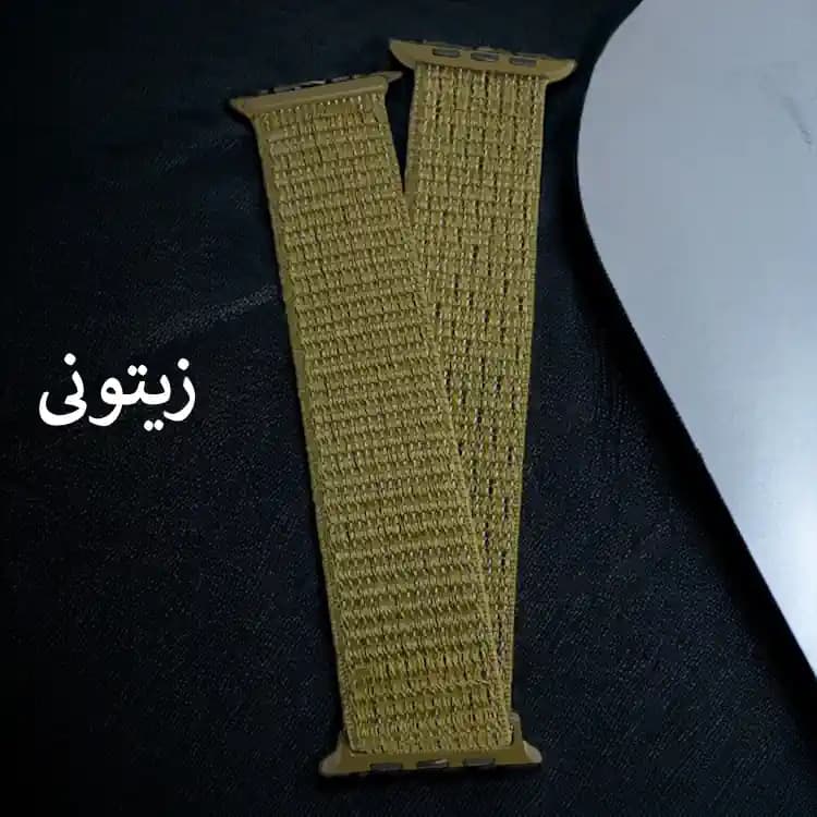 بند ساعت هوشمند مدل پارچه ای چسبی LOOP مناسب برای سایز 42/44/45/49 — تصویر ۴