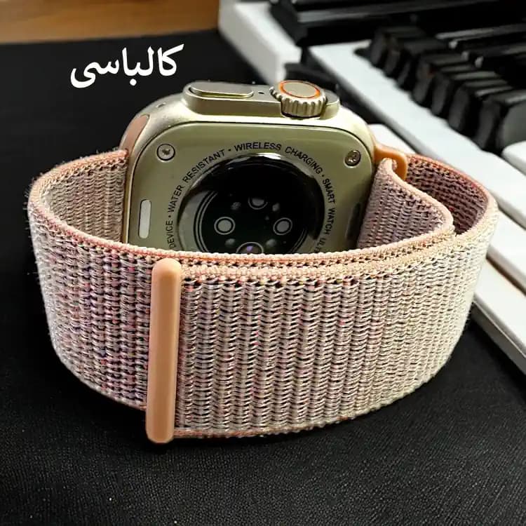 بند ساعت هوشمند مدل پارچه ای چسبی LOOP مناسب برای سایز 42/44/45/49 — تصویر ۸
