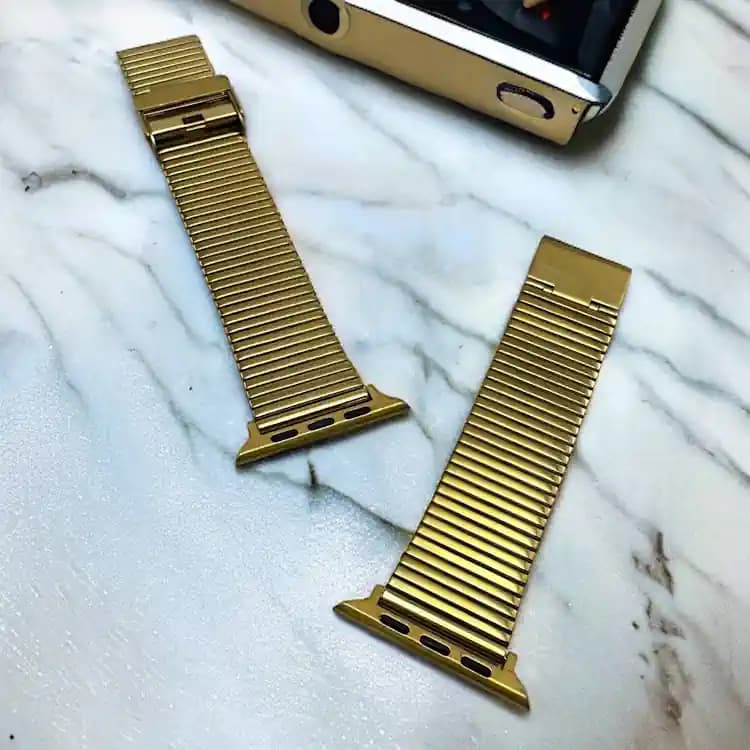 بند ساعت هوشمند iband مدل striped استیل مناسب برای سایز 42/44/45/49 — تصویر ۵