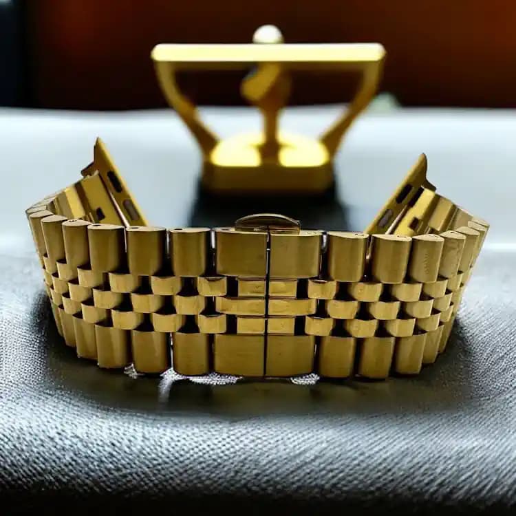 بند ساعت هوشمند مدل رولکسی استیل 5 پین — تصویر ۴