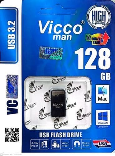 فلش 128 گیگ USB3.2 ویکومن مدل VC378s — تصویر ۲