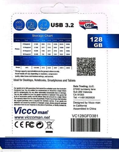 فلش 128 گیگ USB3.2 ویکومن مدل VC378s — تصویر ۳