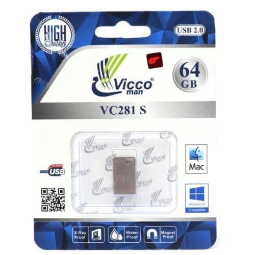 فلش 64 گیگ USB2.0 ویکومن مدل VC281s — تصویر ۲