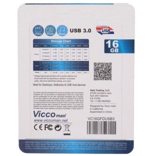 فلش 16 گیگ USB 3.0 ویکومن مدل VC364s — تصویر ۳
