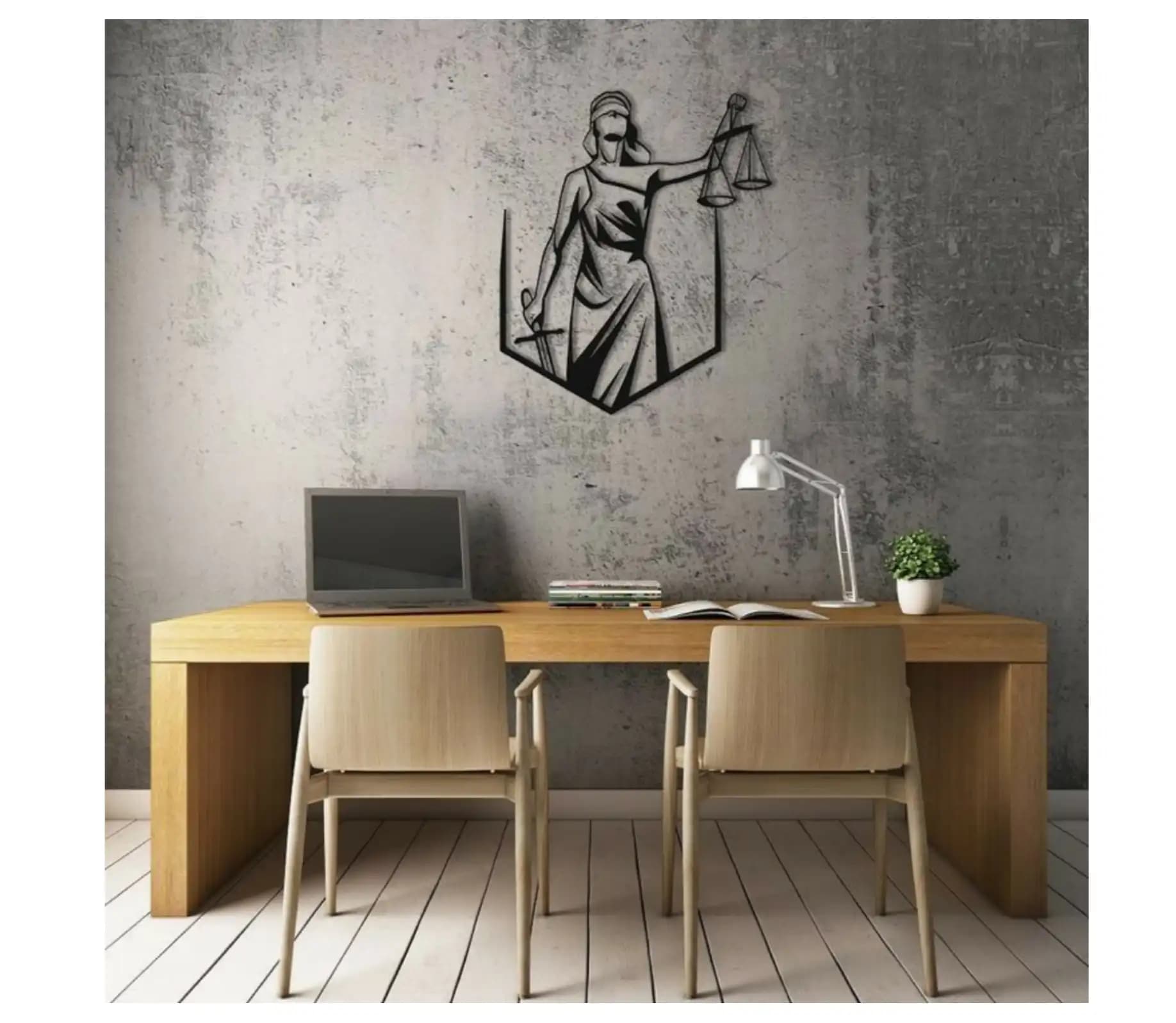 دیوار کوب فرشته دادگستر سایز 50*45 — تصویر ۳