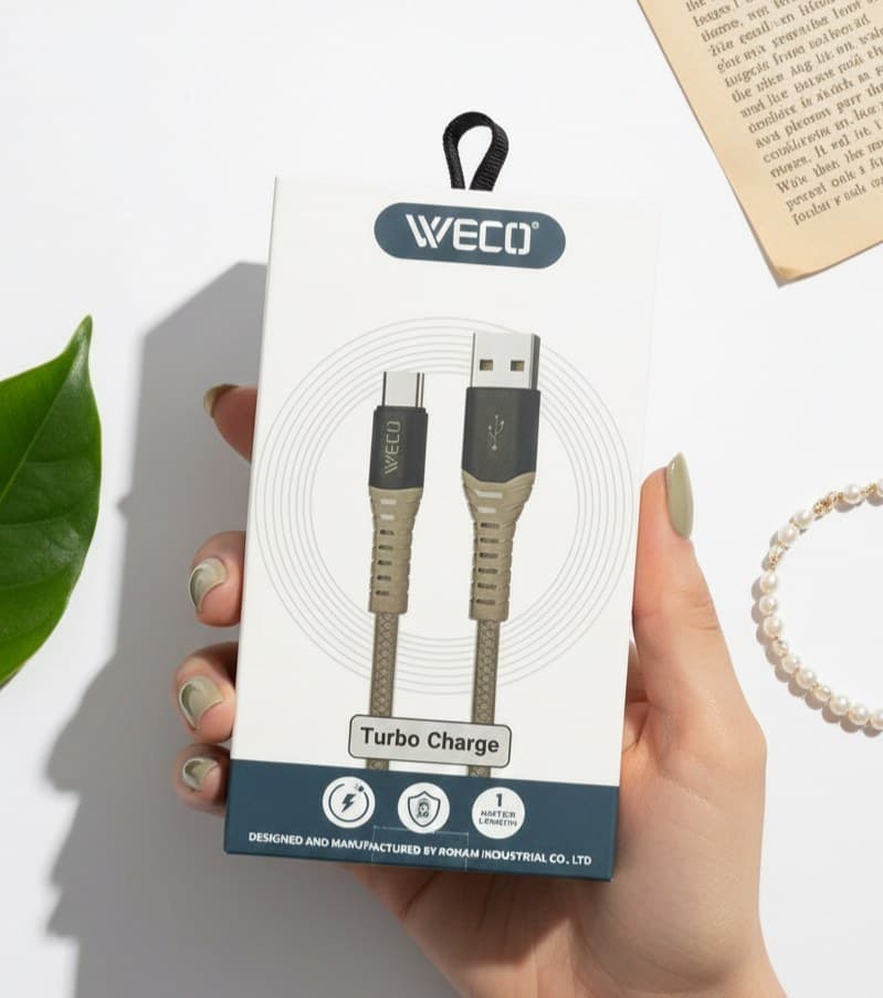 کابل شارژ تایپ سی WECO مدل WE-18 — تصویر ۳