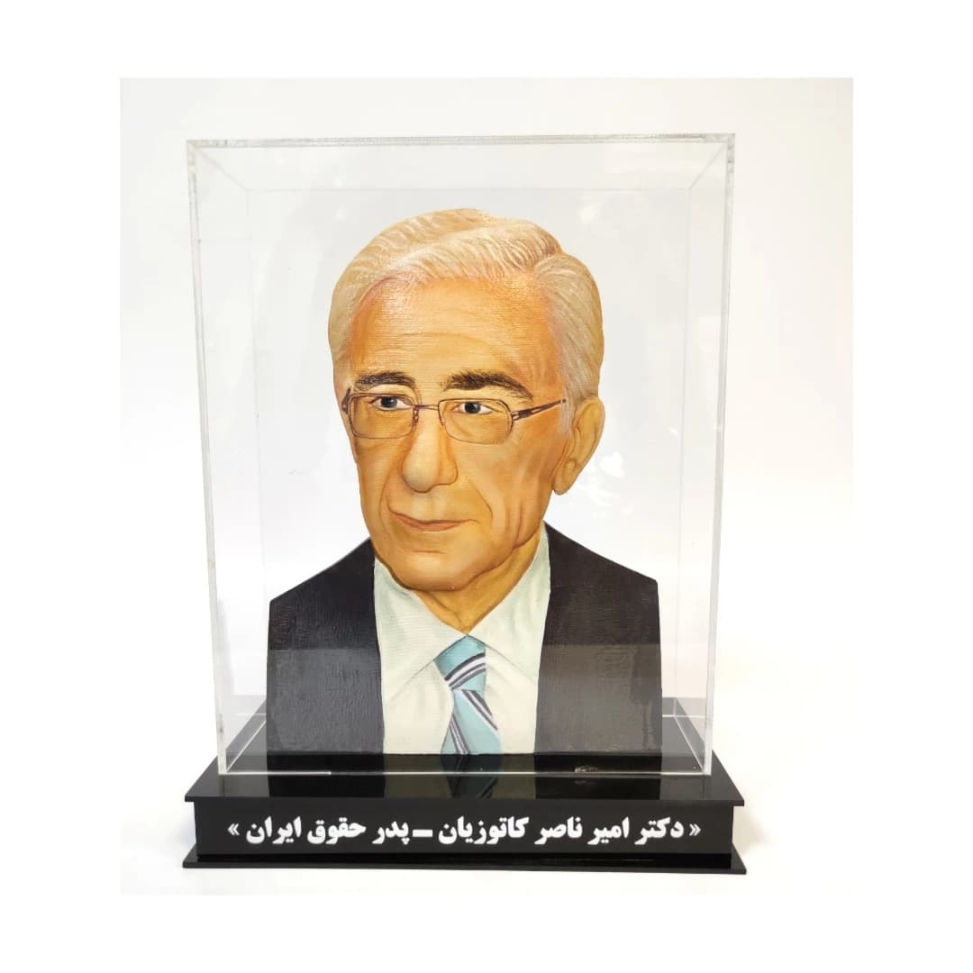 تندیس سه بعدی دکتر امیرناصر کاتوزیان — تصویر ۵