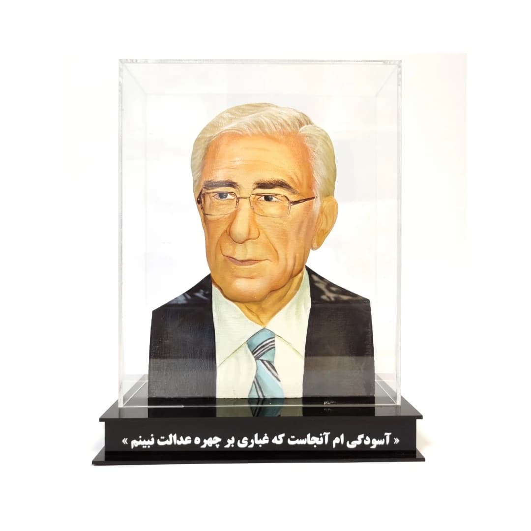 تندیس سه بعدی دکتر امیرناصر کاتوزیان — تصویر ۲