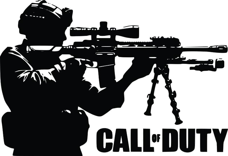 استیکر چوبی Call of Duty