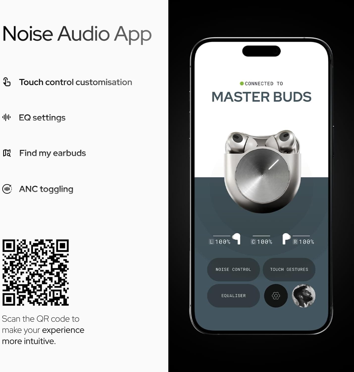 ایرپاد وایرلس Bose مدل MASTERBUDS — تصویر ۲