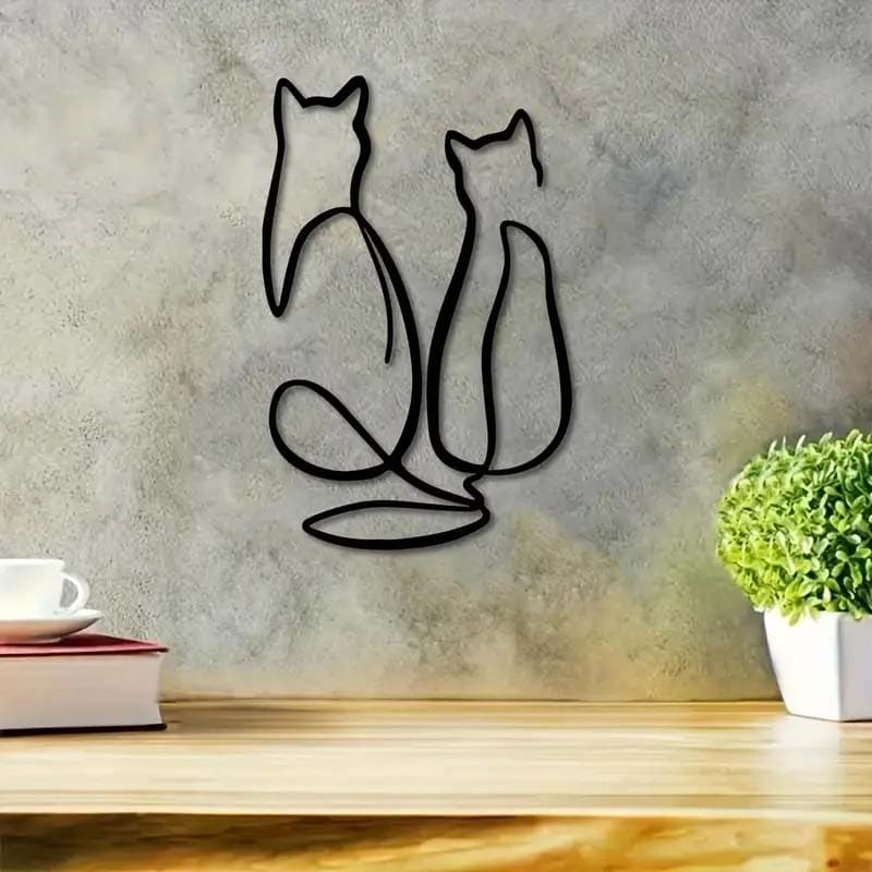 استیکر چوبی گربه — تصویر ۷
