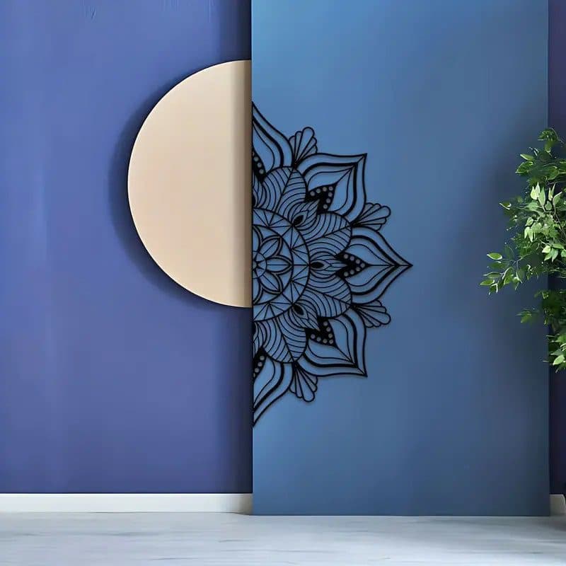 استیکر چوبی گل نیلوفر آبی