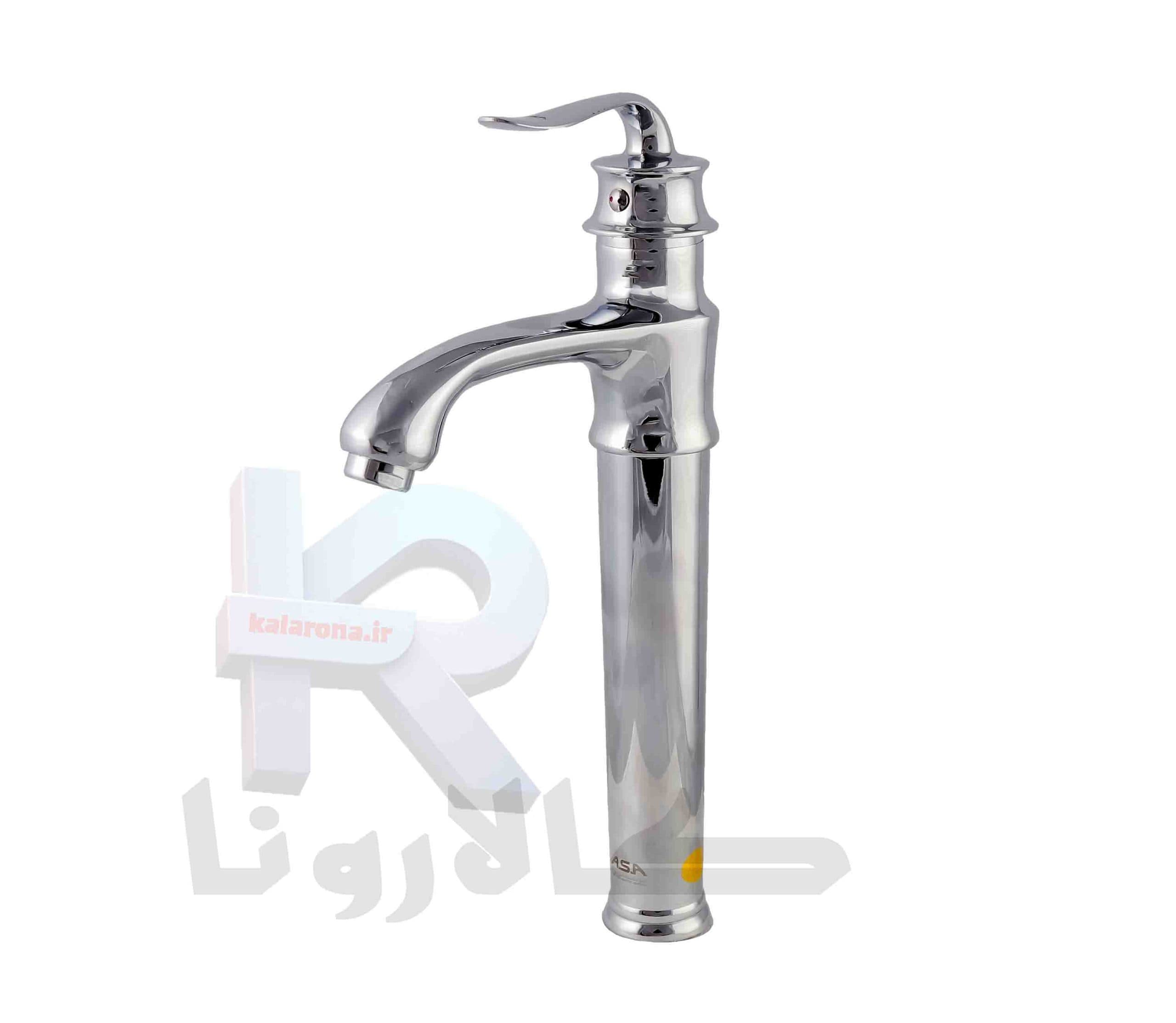 شیر روشویی مدل F6T2 کروم پایه بلند