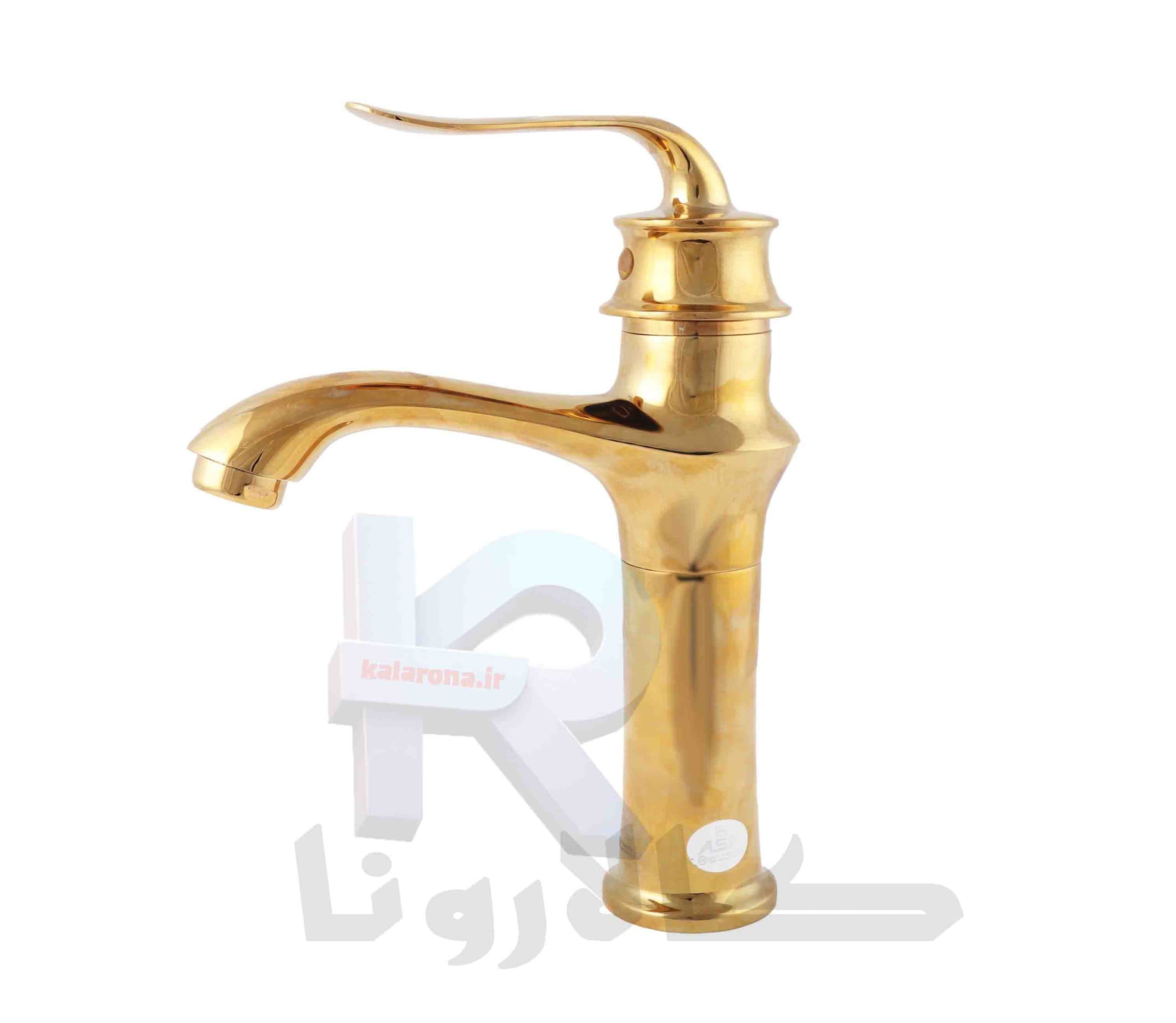 شیر‏ روشویی مدل ‎F6T2 طلایی