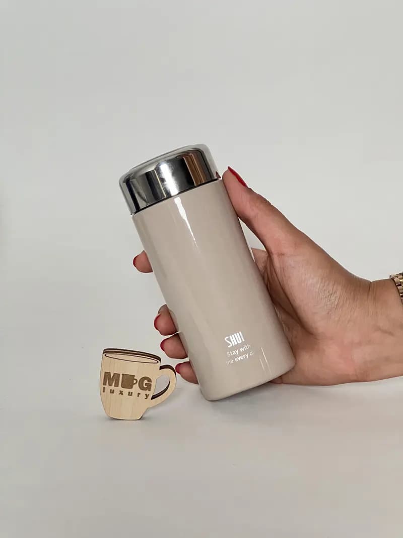 مینی فلاسک SHUI براق صافی دار 220 میل استیل 316 — تصویر ۳