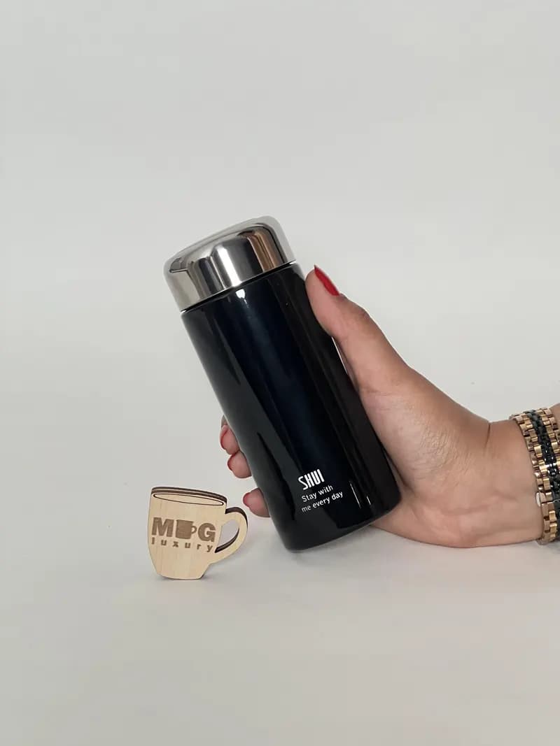 مینی فلاسک SHUI براق صافی دار 220 میل استیل 316 — تصویر ۵