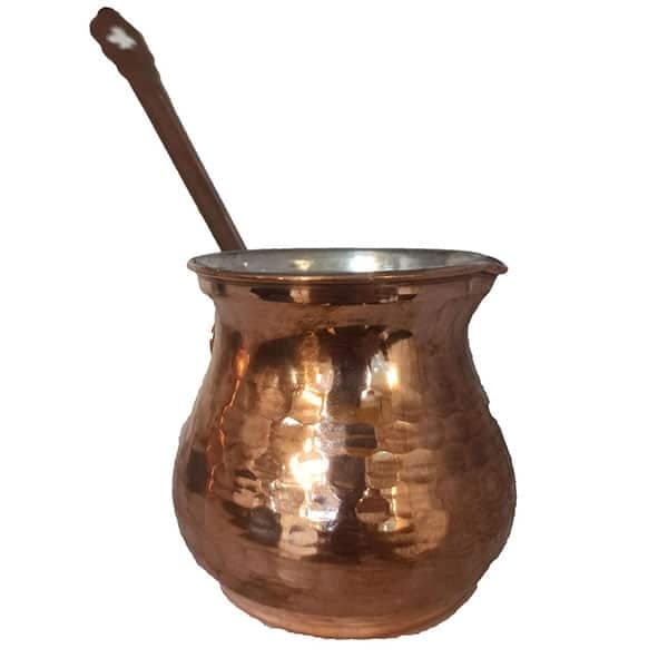 قهوه جوش ترک جذوه مسی دسته چوبی