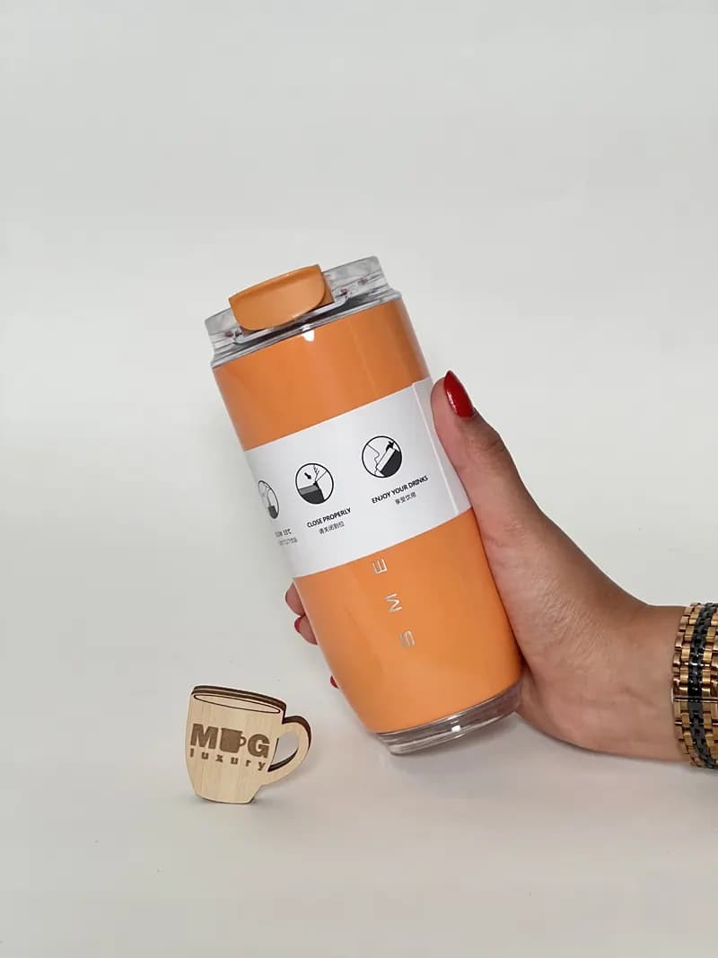 تراول ماگ SMEG اورجینال آسان نوش دار 480 میل استیل 304 — تصویر ۶