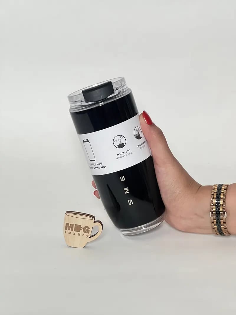 تراول ماگ SMEG اورجینال آسان نوش دار 480 میل استیل 304 — تصویر ۲