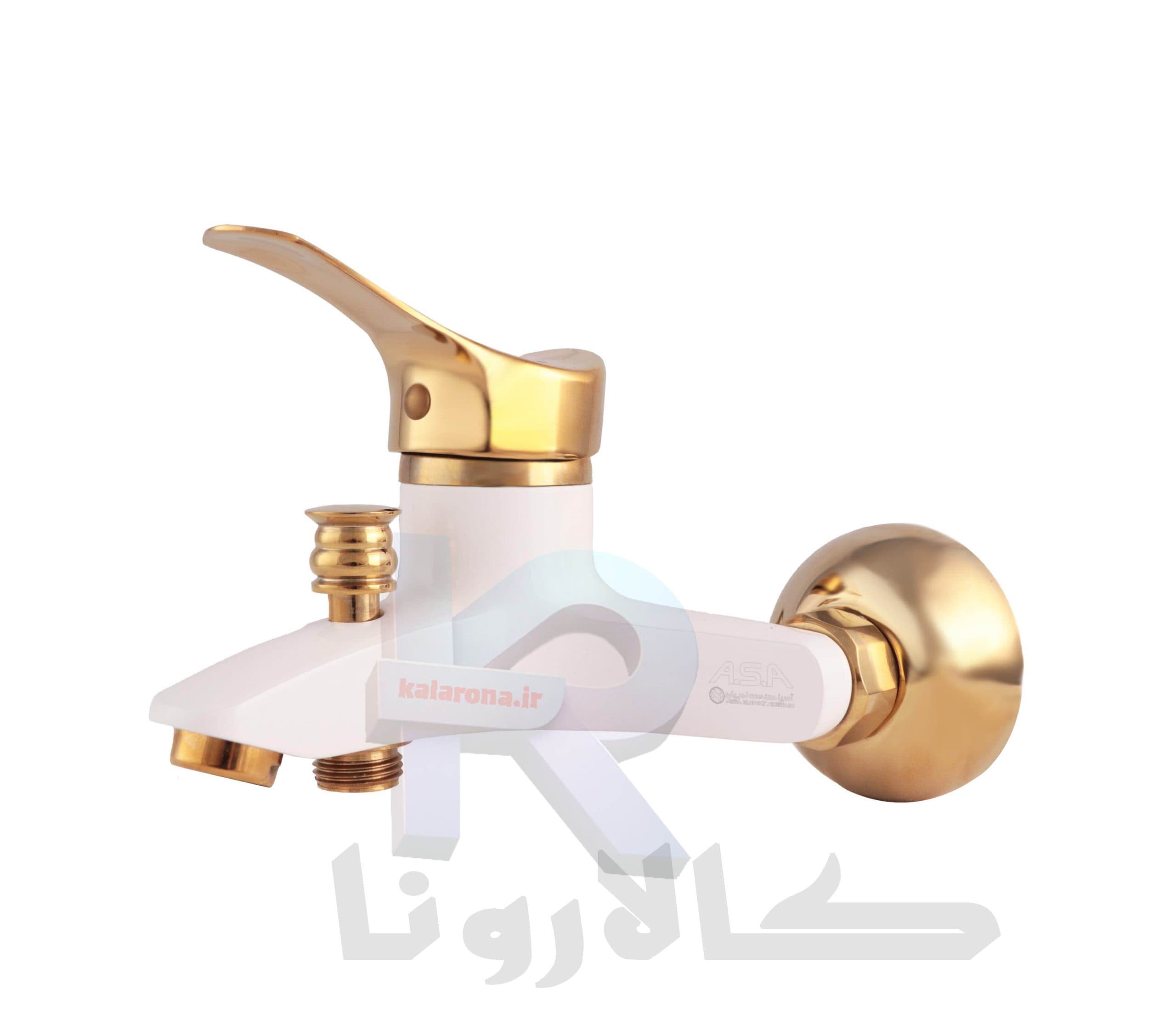 شیر دوش مدل A1Z2 سفید طلایی