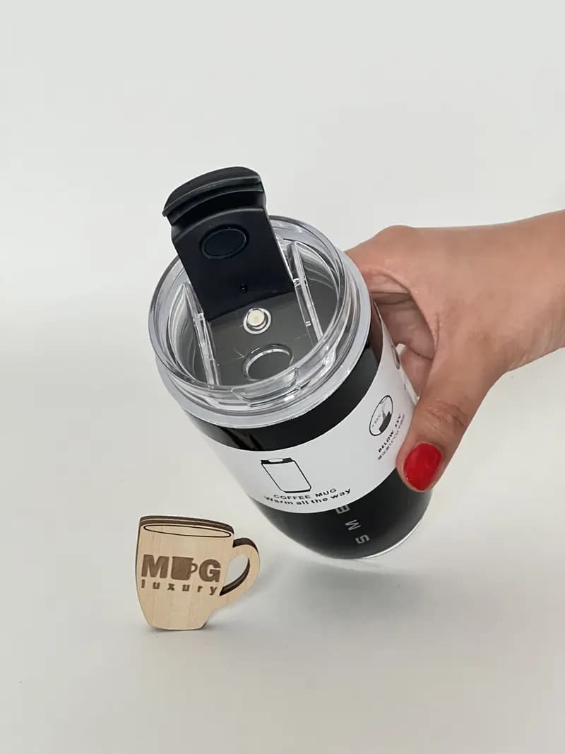 تراول ماگ SMEG اورجینال آسان نوش دار 320 میل استیل 304 — تصویر ۸