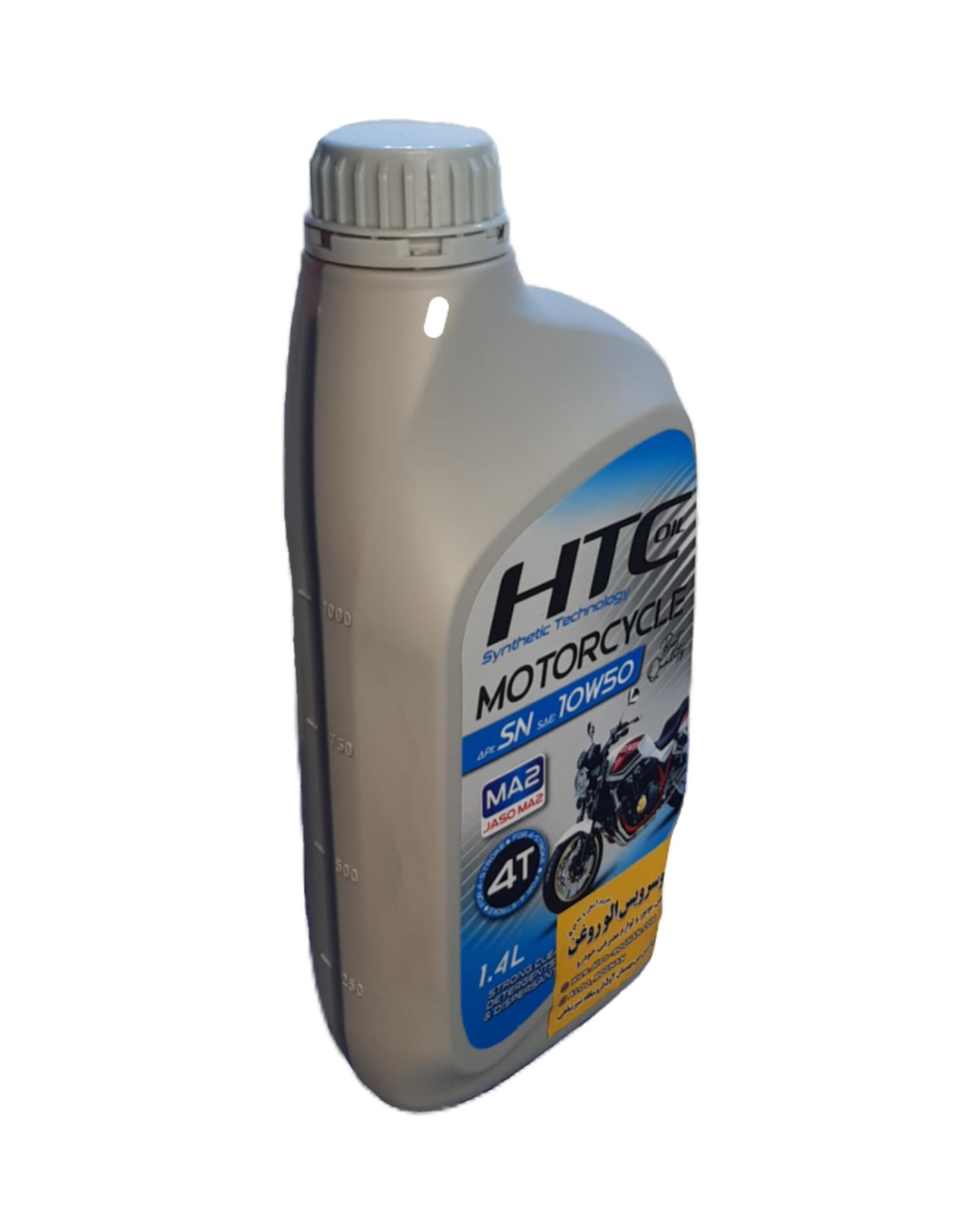 روغن موتور سیکلت اچ تی سی MA2 10w50 HTC (1.4 لیتری) SN — تصویر ۳