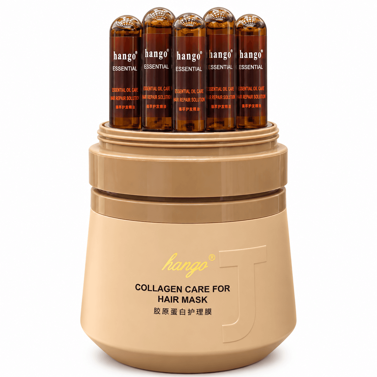 ماسک مو ویال دار کلاژن هانگو COLLAGEN CARE FOR HAIR MASK hango — تصویر ۴