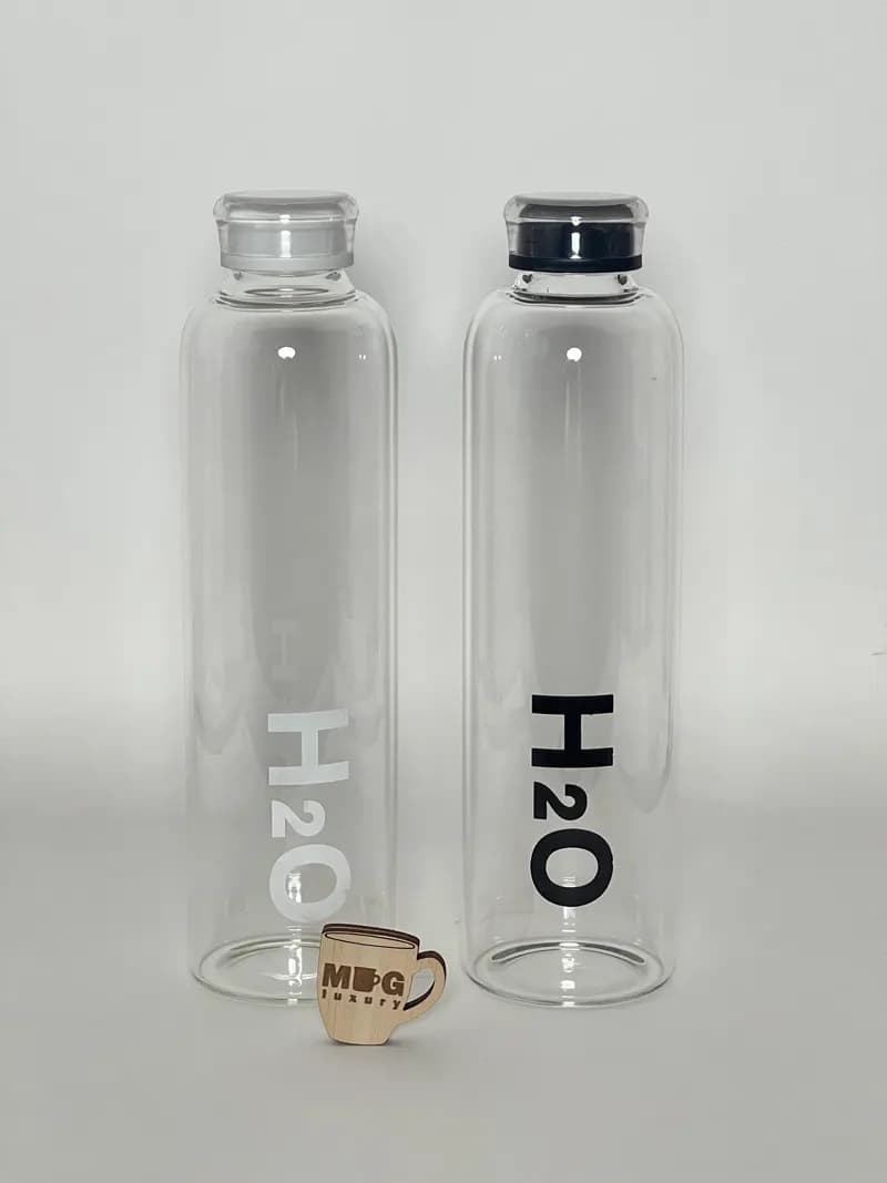 بطری پیرکس وارداتی H2O درب پیرکس واشردار 1000 میل