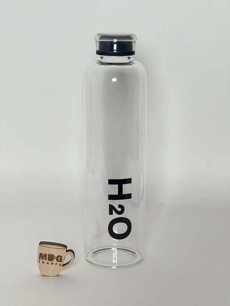 بطری پیرکس وارداتی H2O درب پیرکس واشردار 1000 میل — تصویر ۴