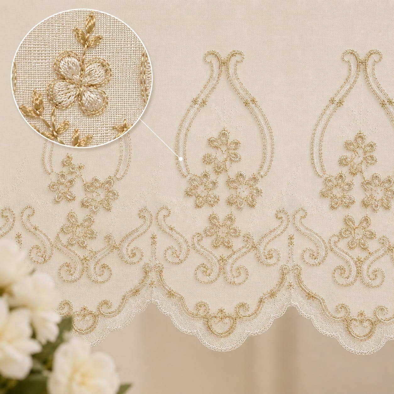 پرده شب و روز مدل سرمه دوزی 40506 — تصویر ۲