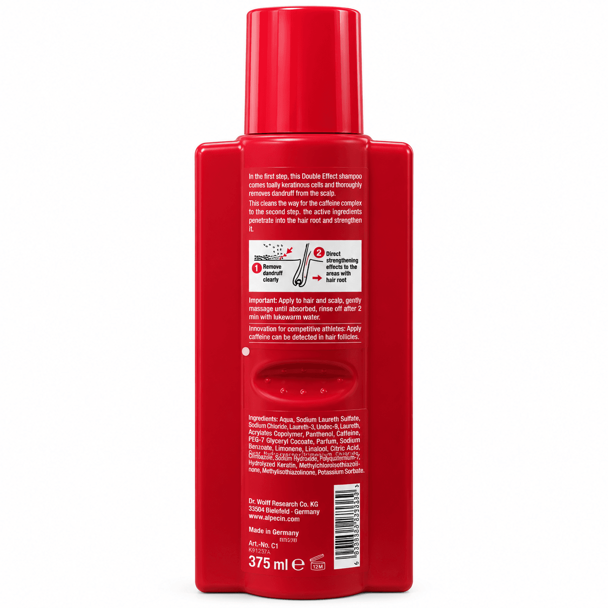 شامپو کافئین آلپسین Shampoo Caffeine Double Effect Alpecin — تصویر ۲
