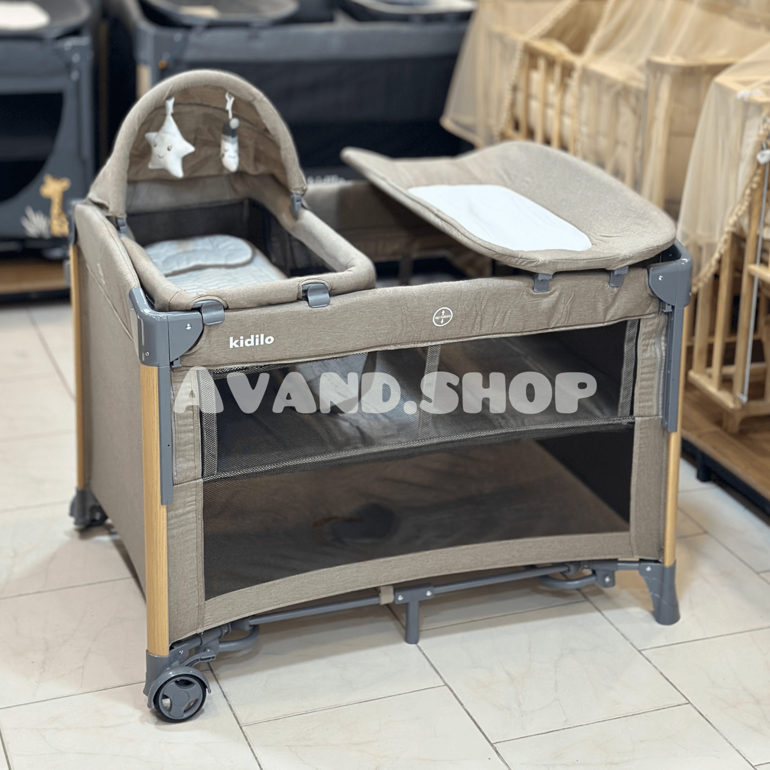 تخت و پارک چند کاره kidilo کیدیلو مدل T703M — تصویر ۲
