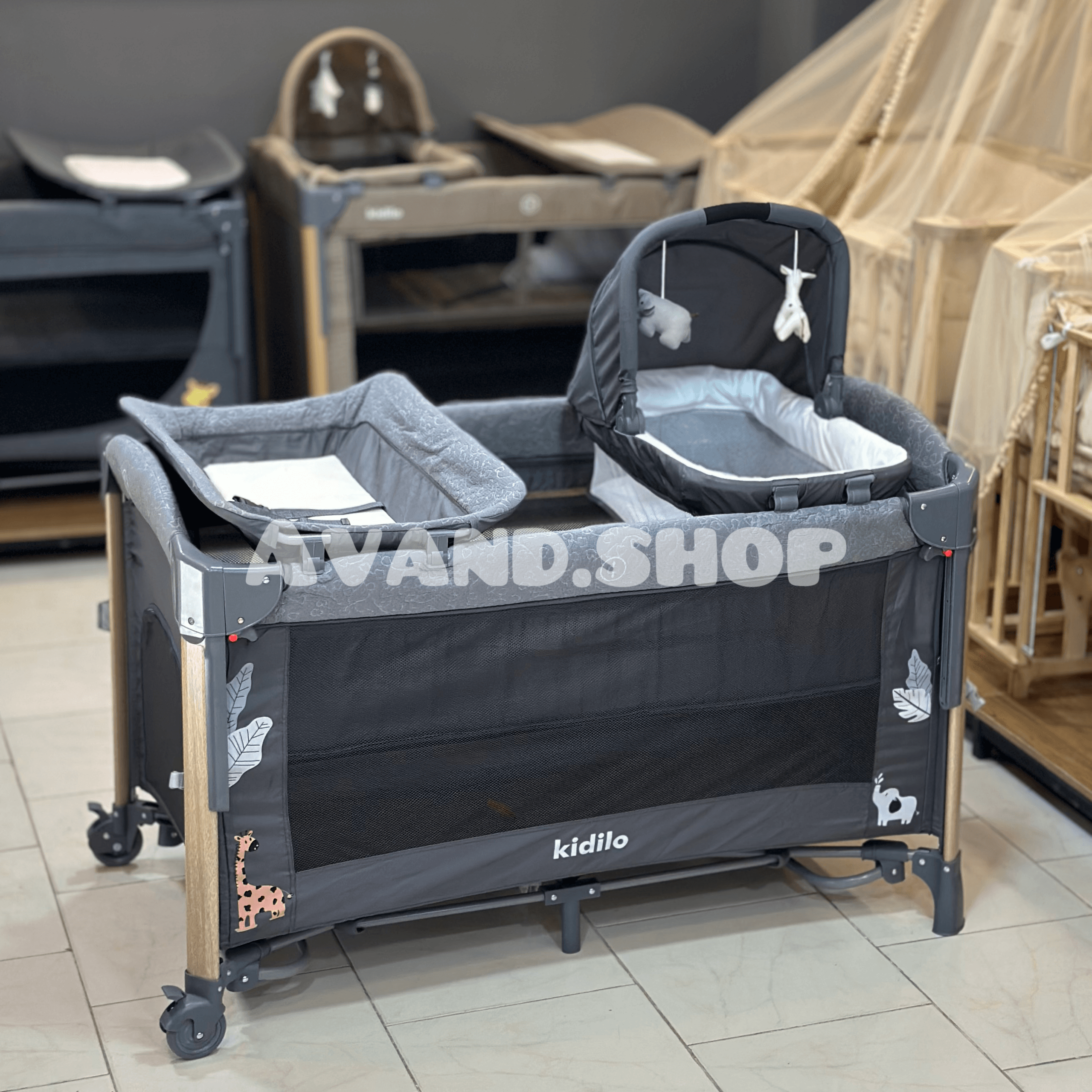 تخت و پارک چند کاره kidilo کیدیلو مدل AP940S — تصویر ۳