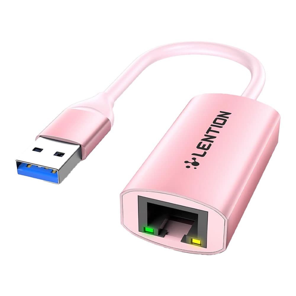 تبدیل USB-A به شبکه لنشن LENTION HU604 Rose